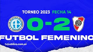 Belgrano vs River Plate Fecha 14 del Campeonato Femenino YPF Torneo 2023 [upl. by Narah]