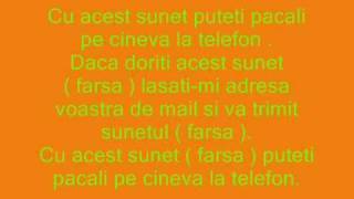 Sunet  farsa  cu care poti pacali la telefon mp4 [upl. by Hough213]