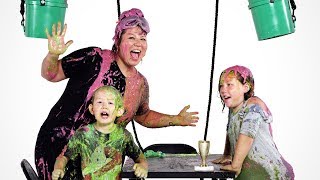 Desmonds Family Gets Slimed  Partners in Slime  HiHo Kids [upl. by Solakcin]