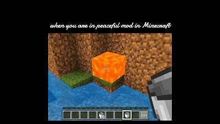 POV When You’re in Peaceful Mode in Minecraft shorts minecraft [upl. by Enirehs]