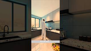 I built a luxury kitchen because my husband had a lot of difficulty in cookingshortsanimation [upl. by Heid]