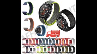 Cinturino Nylon Tessuto amazfit gtr 47mm gtr2 gtr 2e gtr 3 pro stratos 22s3 [upl. by Erminie265]