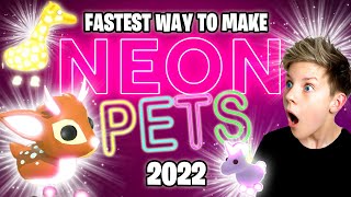 How To Make NEONS FAST in Adopt Me Prezley [upl. by Ettelimay]