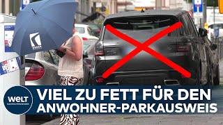 KEIN ANWOHNERPARKEN FÜR SUVs Frankfurt schließt Geländewagen aus  Zoff ums Parken in Innenstädten [upl. by Pero]