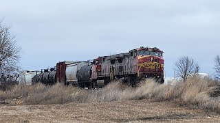 292024 Two Trains on BNSFs Corson Subdivision [upl. by Maya]