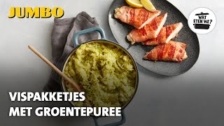 Wat eten we Vispakketjes met groentepuree [upl. by Barcellona]