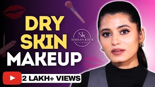 DRY SKIN MAKEUP TUTORIAL FOR BEGINNERS [upl. by Joleen985]