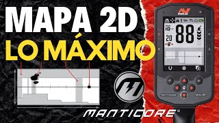 Mapa 2D minelab Manticore Detector de Metales y tesoros Egecol DetectordeMetalesyTesoros [upl. by Bettine294]