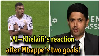 Nasser AlKhelaifis reaction after Mbappe scored his first two goals with Real Madrid in La Liga [upl. by Grinnell564]