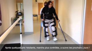 Test de lExosquelette REWALK paraplégique T3T5 Episode 1 [upl. by Llenet322]