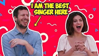 Andy Samberg Makes Selena Gomez Laugh So Hard Hotel Transylvania 3 [upl. by Lewes568]