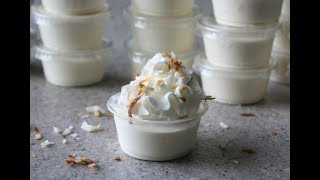 Coconut RumChata Pudding Shots [upl. by Skoorb494]