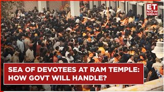 Ram Mandir Ayodhya  Sea Of Devotees Gather At RamTemple  Ram Lalla  Ayodhya [upl. by Annovy]