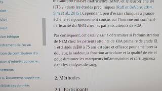 Efficacité de membrane de coquille dœuf contre larthrose du genou [upl. by Vergos536]