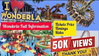 Wonderla Hyderabad 2023 Biggest Amusement Park Full Video Waterpark rajisworldyt [upl. by Onairotciv]