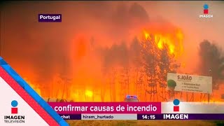 La carretera se convirtió en un infierno en Portugal  Noticias con Yuriria Sierra [upl. by Brom]