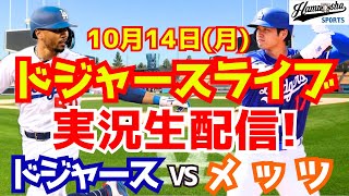 【大谷翔平】【ドジャース】ドジャース対メッツ リーグ優勝決定シリーズ 1014 【野球実況】 [upl. by Nelaf353]