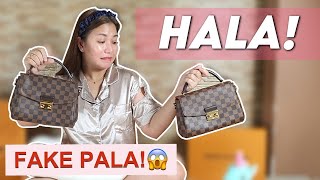 REAL VS FAKE Louis Vuitton Croisette Bag  MAY NAPEKE NANAMAN😢 [upl. by Nonek]