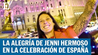 Jenni Hermoso en la celebración de España quotViva Madrid vivan los madrileñosquot  EL PAÍS [upl. by Ahsimek]