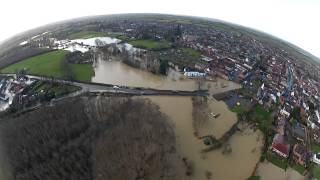 ShipstononStour Flood Dec 2013 [upl. by Htebazle]