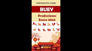 HOROSCOPO CHINO ENERO 2024 SIGNO BUEY 🐂 [upl. by Occir]