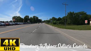 Driving from Tillsonburg to Aylmer Ontario Canada  Spring 2024  4K UHD [upl. by Atived]