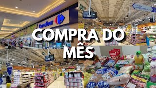 COMPRA DO MÊS COM VALOR TOTAL CARREFOUR Será que vale a pena [upl. by Tuck]