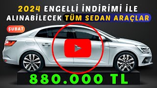 Engelli İndirimi Ötv Muafiyeti ile Alınabilecek 5 Sedan Otomobil [upl. by Asirralc]