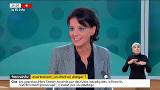 Najat VallaudBelkacem sur France Info pour la journée mondiale du droit à lavortement [upl. by Rohpotsirhc]