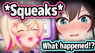 Matsuri Hears Mococos Squeak Laugh For The First Time And Cant Resist Her Cuteness【Hololive】 [upl. by Ahsiaa]