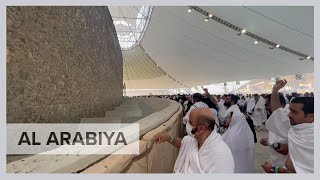 Muslims stone the devil in Mecca as almost millionstrong hajj winds down [upl. by Aititil]