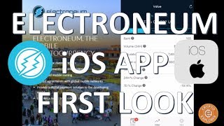 Electroneum iOS App First Look [upl. by Risteau442]