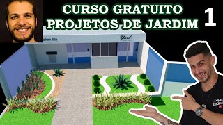 Como fazer projetos de jardinagem no computador  Aula 1 CURSO GRATUITO COMPLETO [upl. by Arrac]