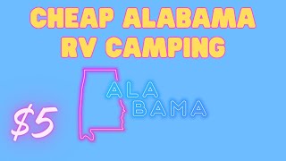 Cheap Alabama RV Camping  Brushy Lake Recreation Area [upl. by Geiger722]