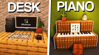 Minecraft 15 Interior Furniture Builds amp Ideas [upl. by Etteragram238]