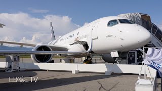 EBACE TV Check Out the New ACJ TwoTwenty Business Jet [upl. by Krell]