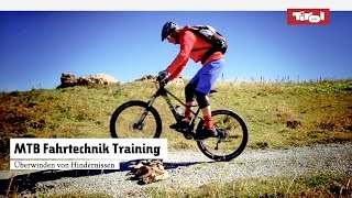 MTB Fahrtechnik Training 6 Mountainbike Hindernisse Tutorial [upl. by Garey]