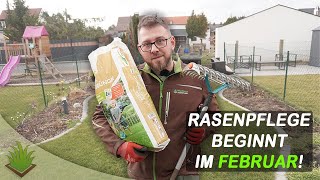 Die Rasenpflege beginnt bei uns im Februar [upl. by Harlie]