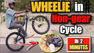 How to WHEELIE in Non Gear Cycle  Infinity Riderzz [upl. by Edrei]