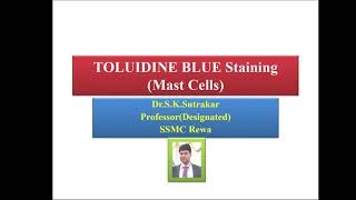 Toluidine Blue staining [upl. by Hgielram]