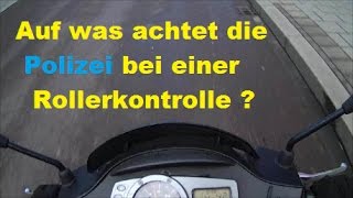 Auf was achtet die Polizei bei einer Rollerkontrolle [upl. by Eseneg]