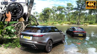 Range Rover Velar amp Porsche Macan  OFFROAD CONVOY  Forza Horizon 5  Thrustmaster T300RS gameplay [upl. by Nollek]