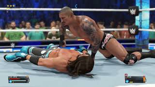 The Viper Randy Orton attacksbrutally Aj Styles on WWE 2K23 Smackdown Undisputed Championship Match [upl. by Flem516]