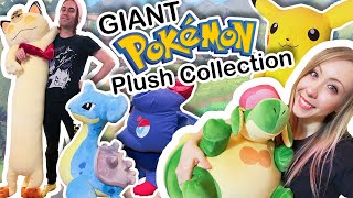 Cause I have a collection of GIANT Pokemon Plushies  Appletun Plush Review [upl. by Notsua]