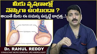 వృషణాల్లో నొప్పిగా ఉంటుందా  Causes and Treatment For Testicular Pain  Androcare Andrology Clinic [upl. by Odnomar]