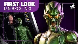 Hot Toys Green Goblin Deluxe SpiderMan No Way Home Figure Unboxing  First Look [upl. by Golda]