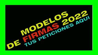 MODELOS DE FIRMAS ELEGANTES 2022 [upl. by Novla]