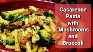 How to Make Easy and Cheesy Casarecce Pasta with Mushrooms and Broccoli [upl. by Mailand]