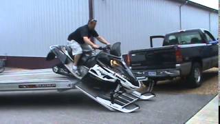 Aluma 8624 Snowmobile Trailer DriveOff [upl. by Lednor141]