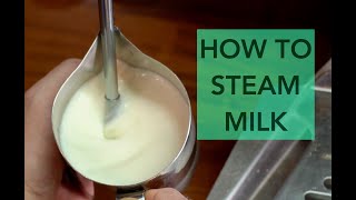 Steam Perfect Frothy Milk  1 Minute Tutorial [upl. by Og]